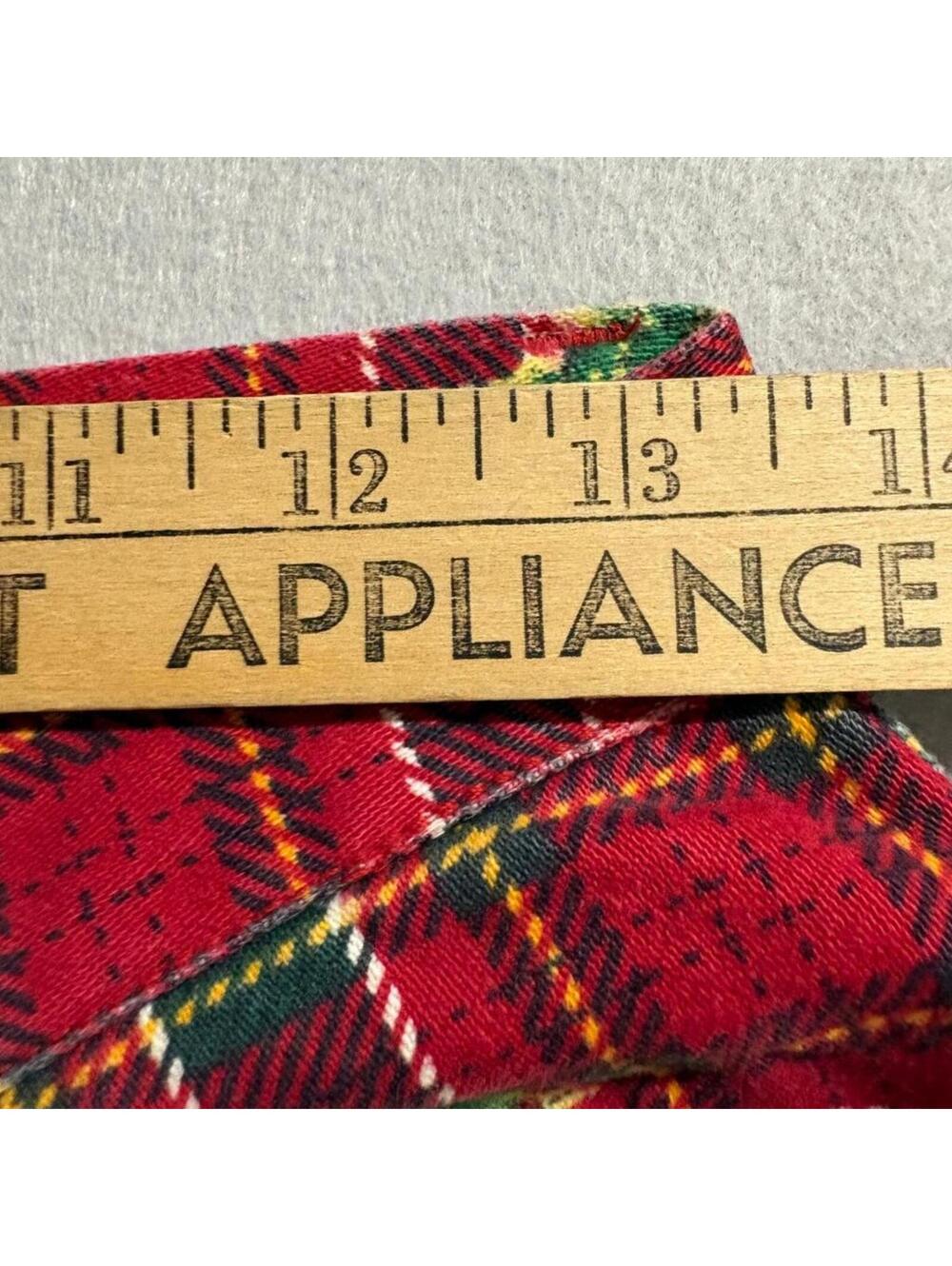 Vintage Gap Denim Plaid Floral Jeans Womens 26 Red Tartan Rose Print 90s - Picture 5 of 11